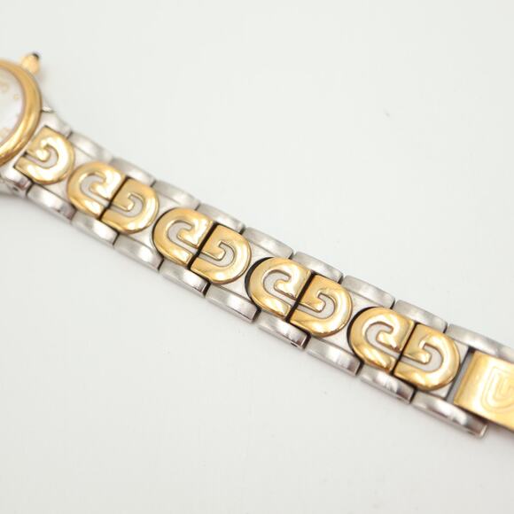 Vintage Gruen Swiss Two Tone Womens Watch 20mm MOP Dial Sapphire w New Battery - Picture 13 of 16